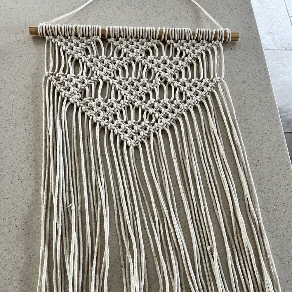 Boho macrame wall art